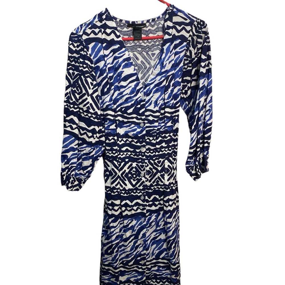 Ashley Stewart Blue and White Garment
